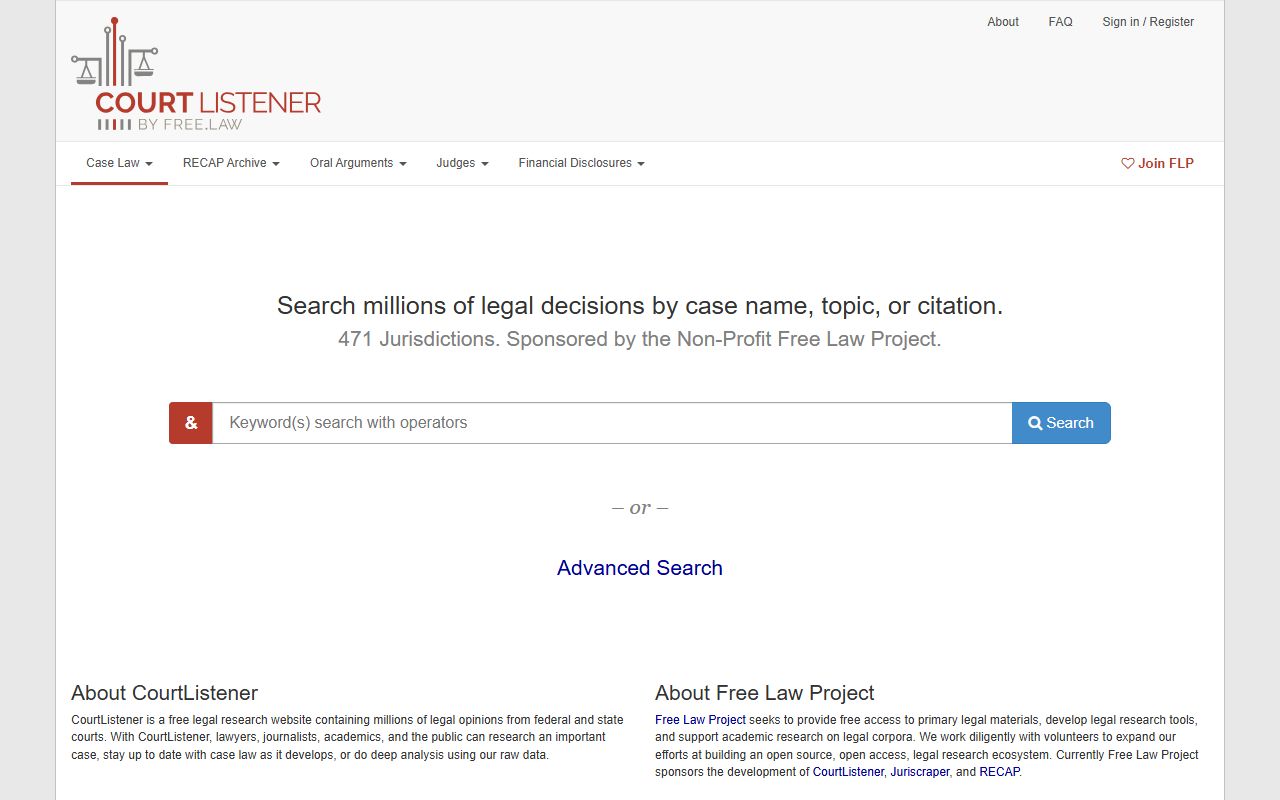 Stone County court dockets CourtListener legal database