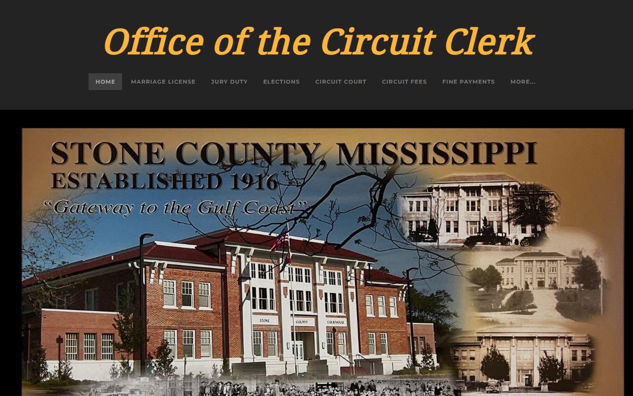 Stone County Circuit Clerk office that holds circuit court records