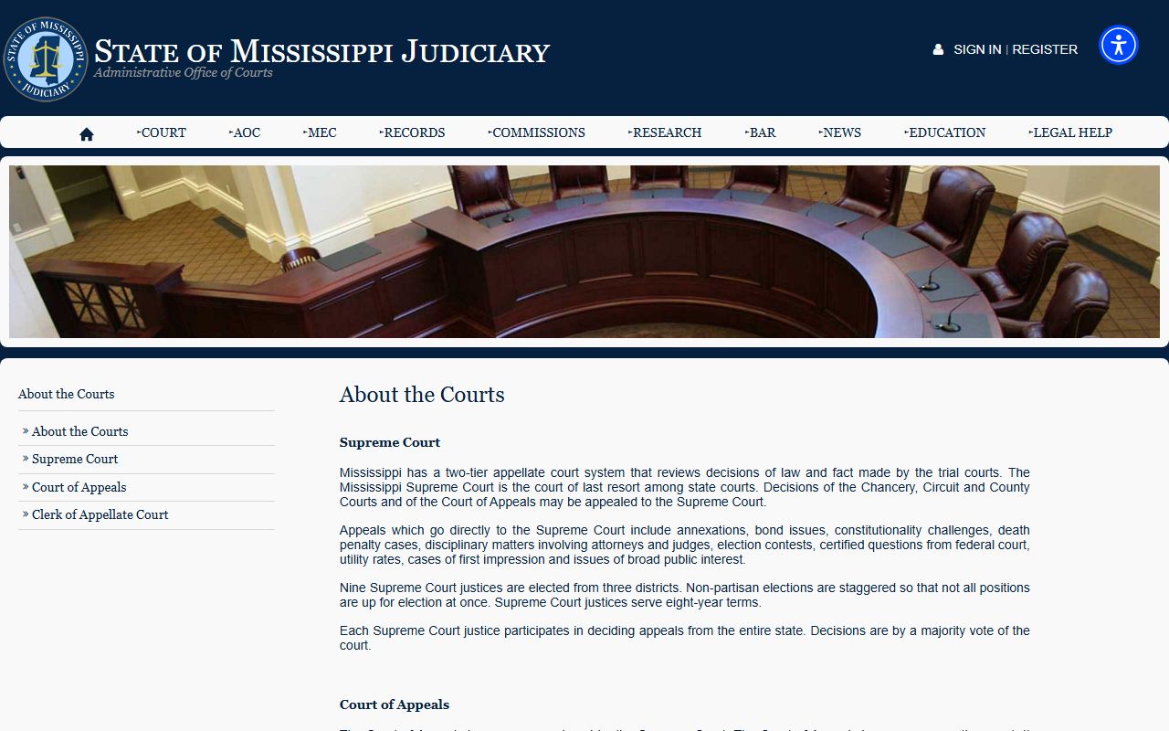 Mississippi court structure that shapes Stone County court records